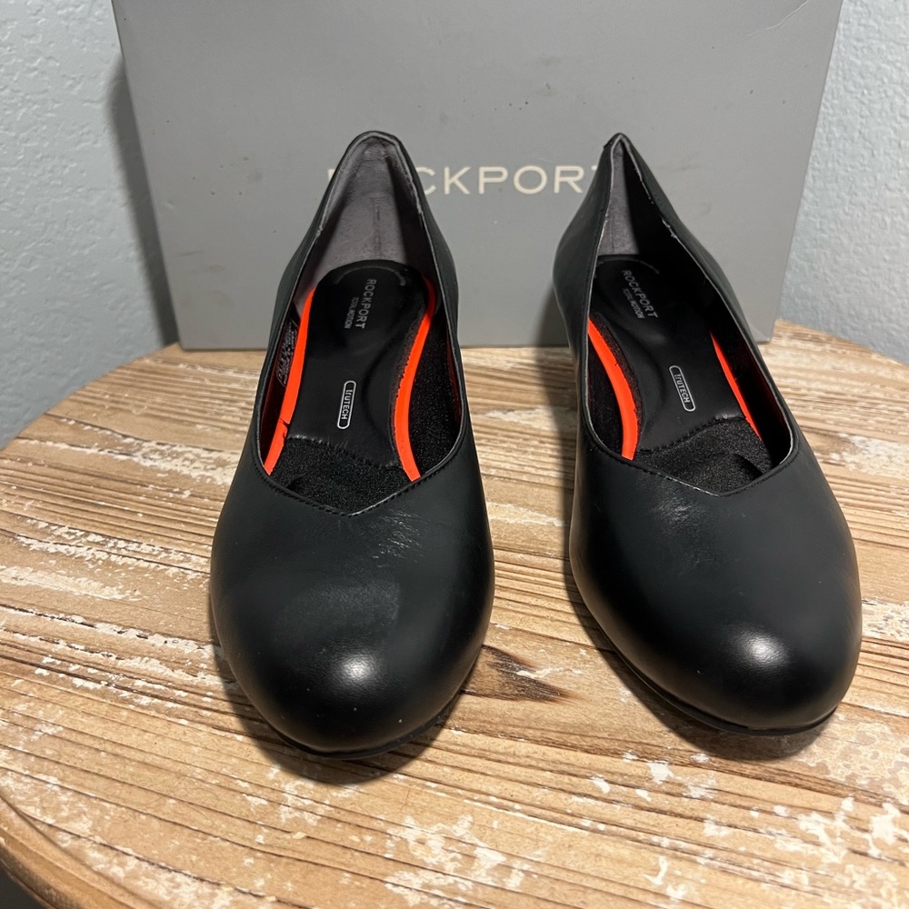 Rockport Black Heeled Shoes